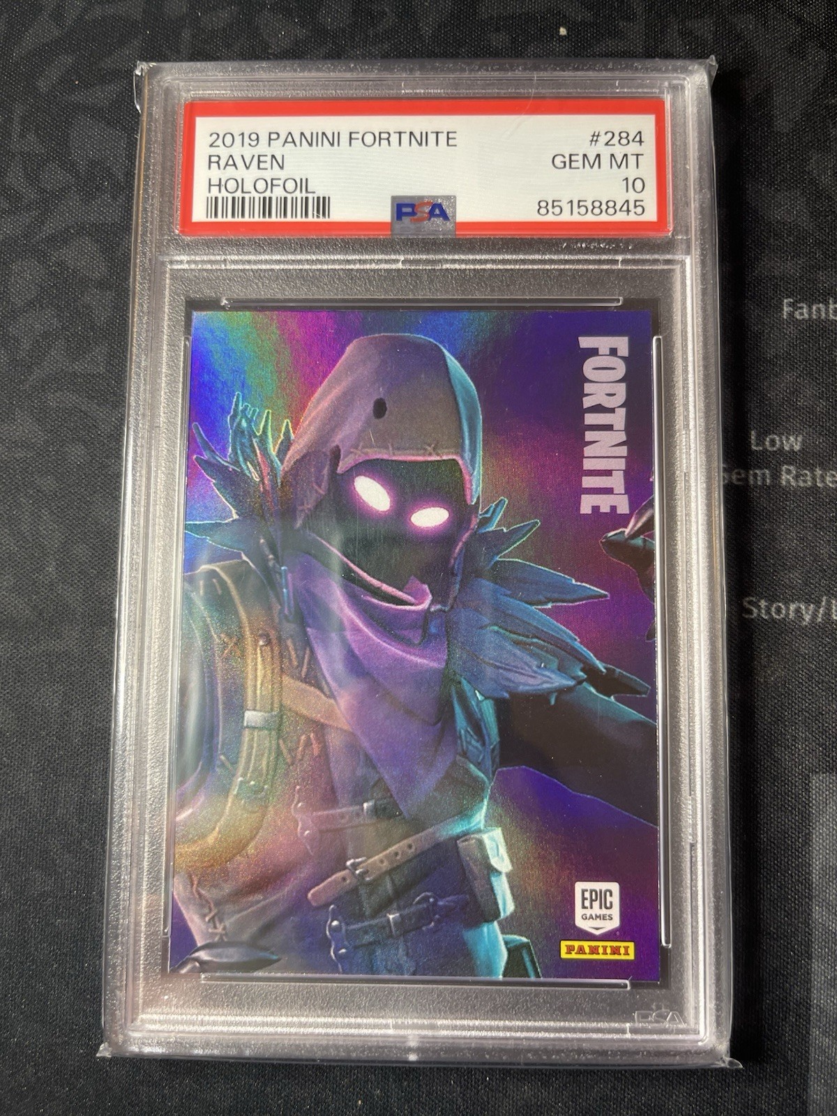 2019 Panini Fortnite Series 1 - #284 Raven U.S. 🇺🇸 Holofoil PSA 10