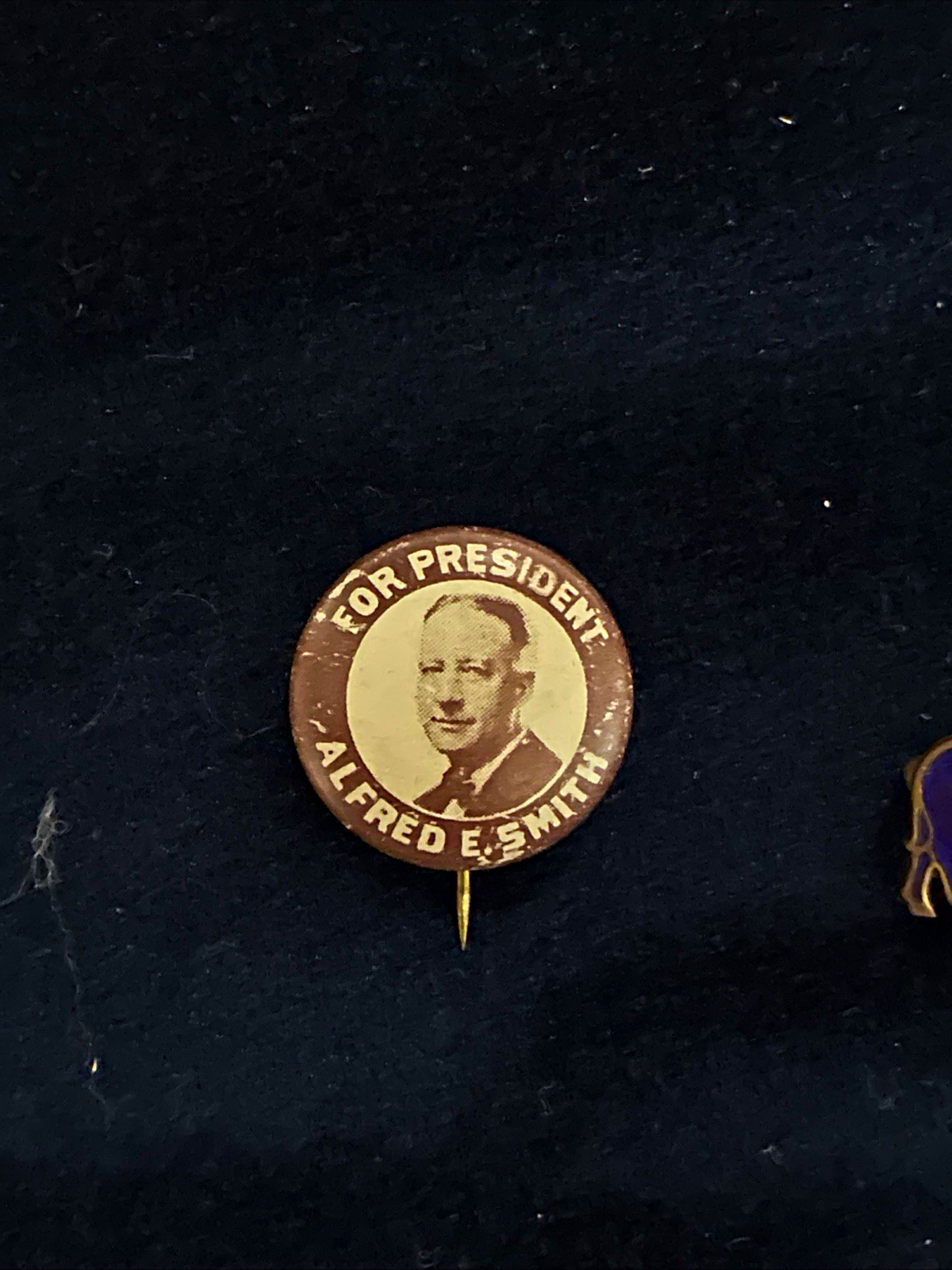 Alfred E. Smith for President Pin