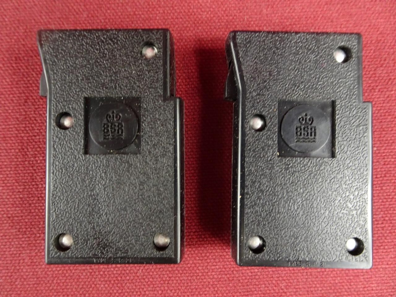 2 NOS VINTAGE BSR 45 RPM RECORD ADAPTERS FOR AUTOMATIC CHANGERS STEREO PLAYER