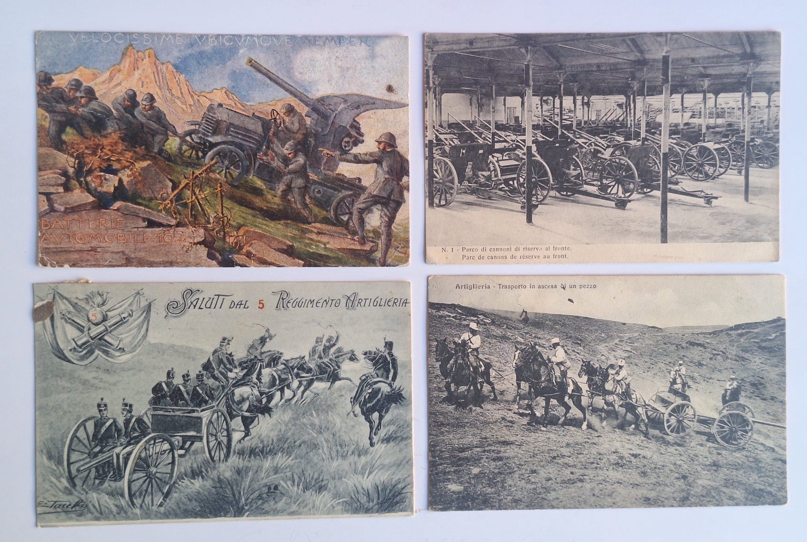 Militaria WW1 Lot 4 Original Regiment Postcards