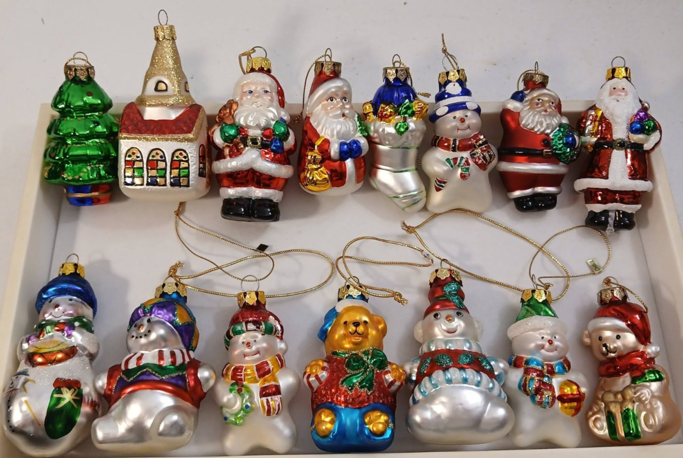 Thomas Pacconi Blown Glass Christmas Classics Ornaments Lot Of 15 Museum Series