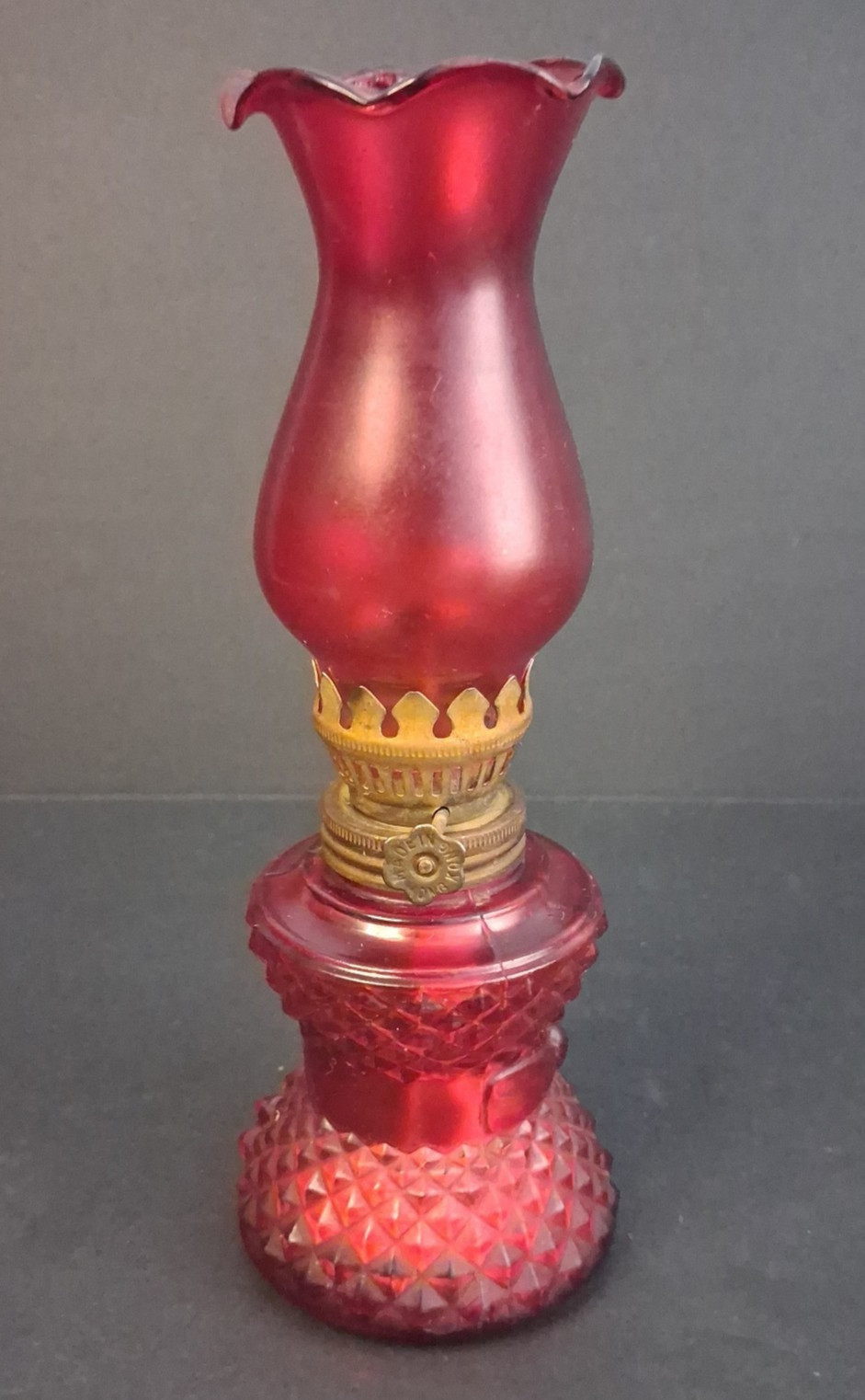 Vintage Miniature Ruby Red 8\