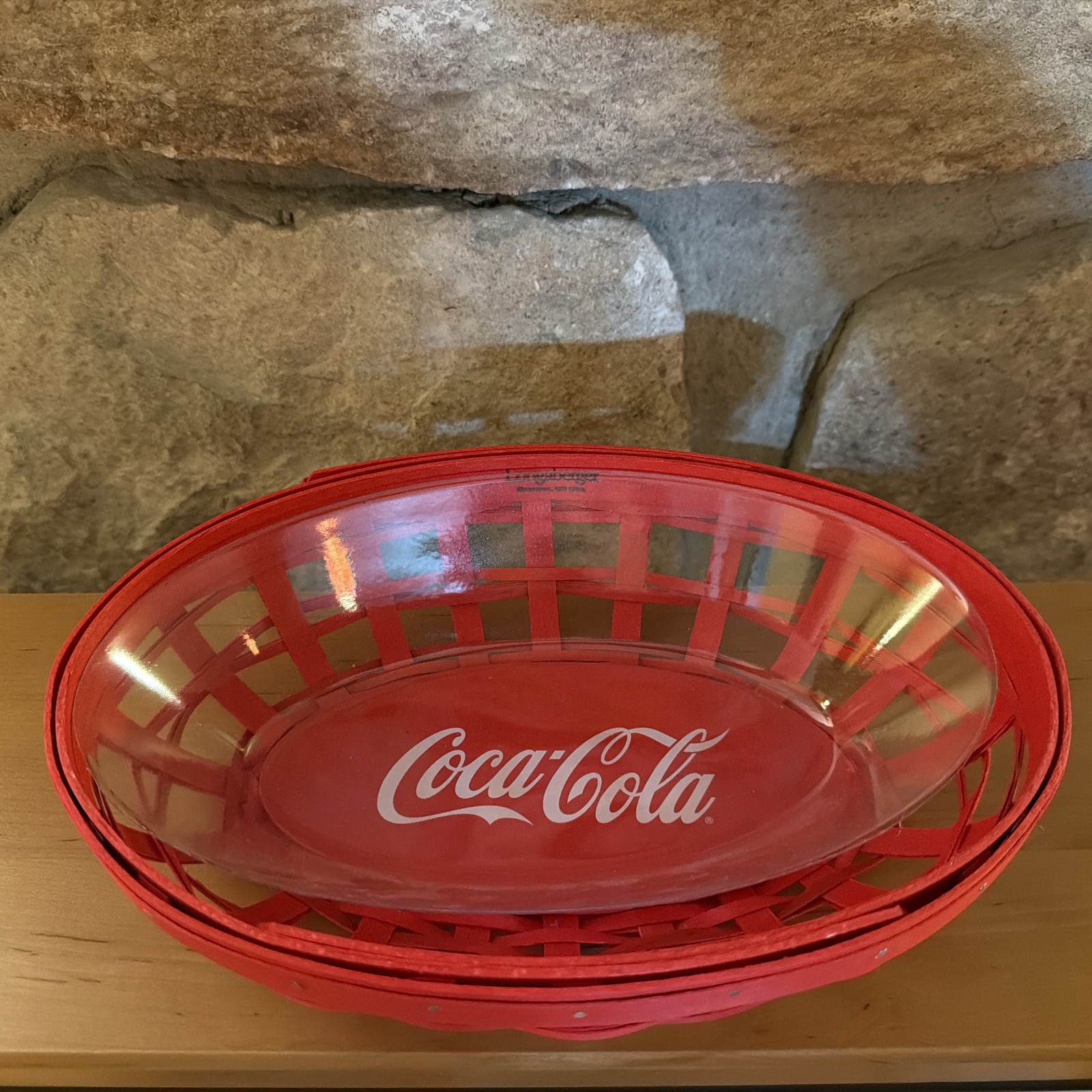 RARE Longaberger Coca Cola Basket & Protector RARE Longaberger Coca Cola Basket & Protector