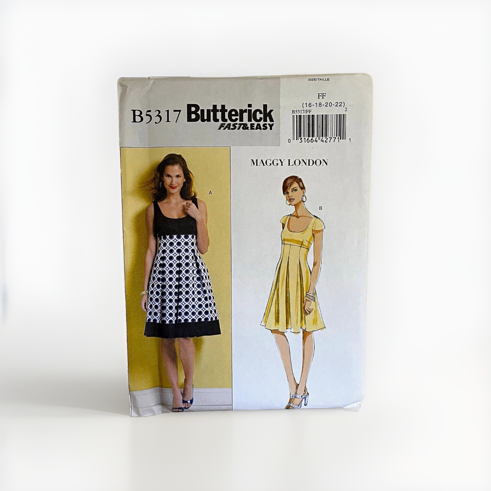 Butterick Fast & Easy B5317 Women's Dress Sewing Pattern Maggy London Uncut