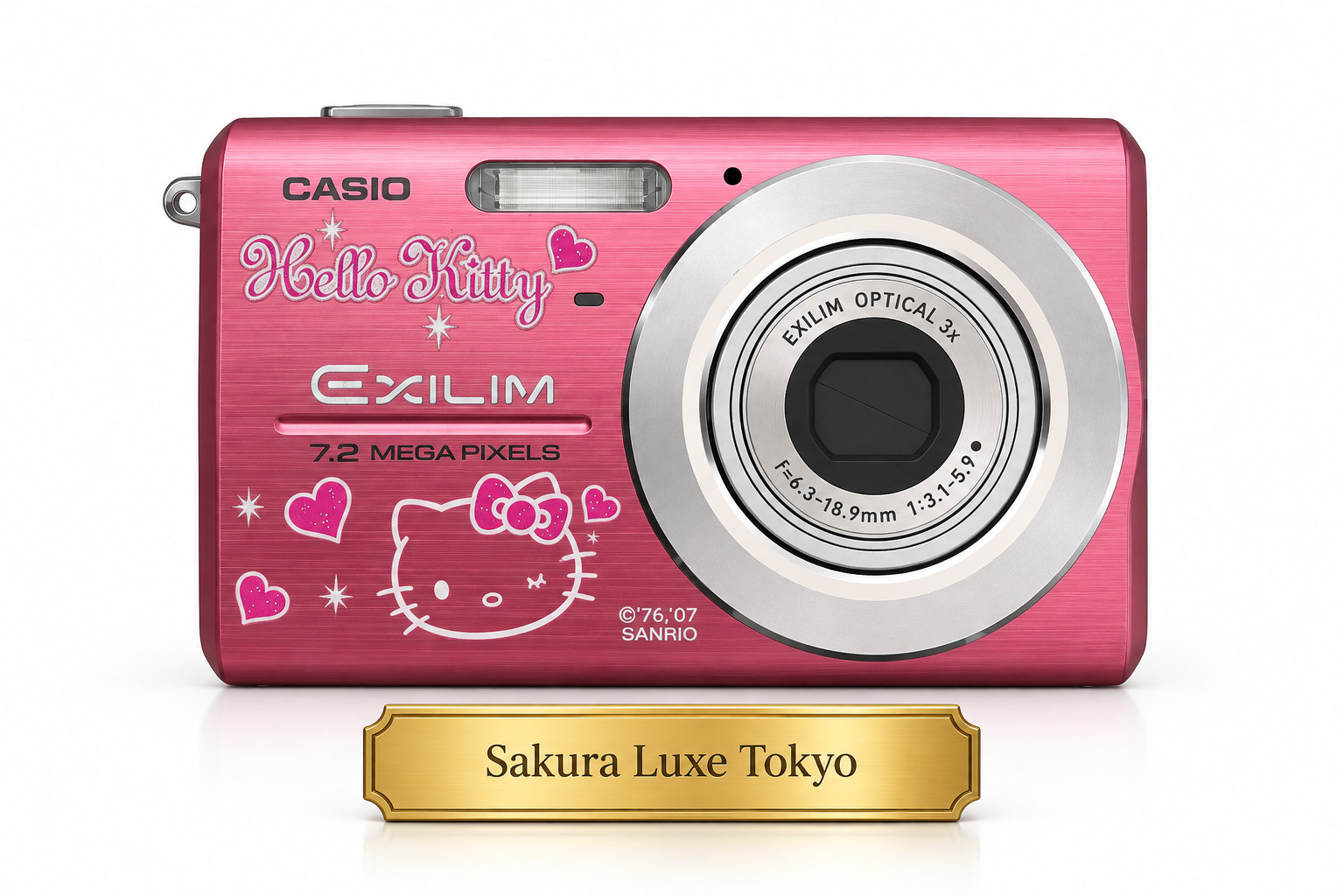 EX-Z75 CASIO EXILIM Hello Kitty Pink Digital Camera Sanrio Japan Tested Rare