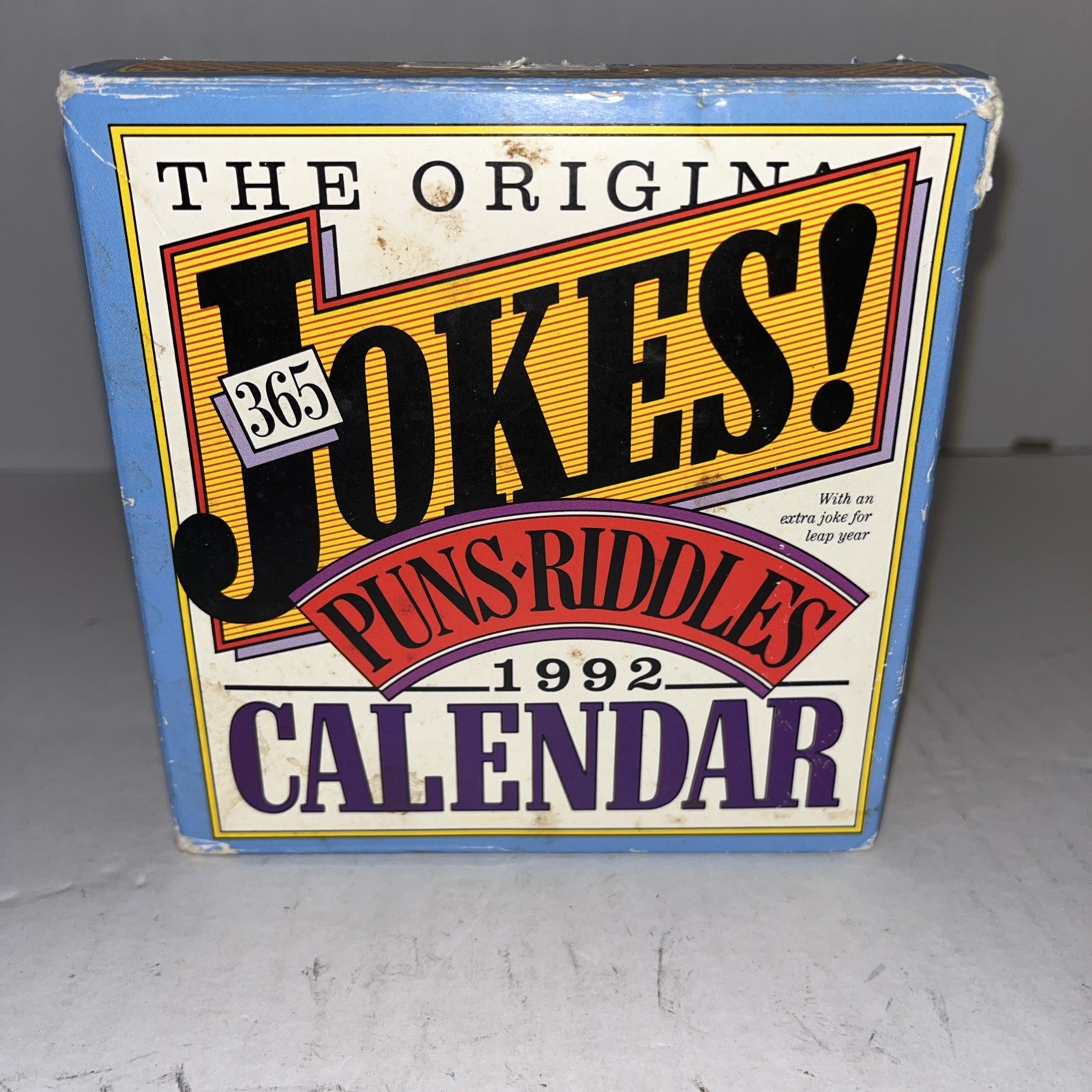 The Original 365 Jokes, Puns And Riddles Calendar 1992 Vintage