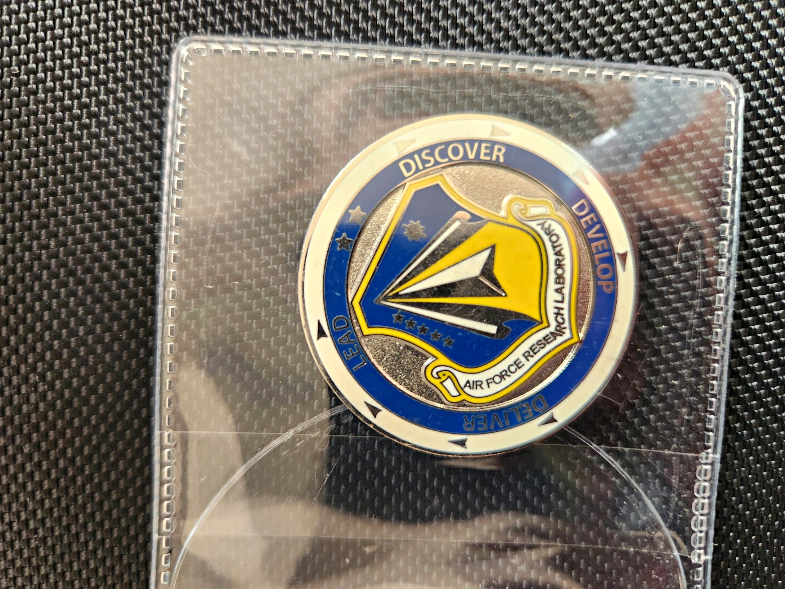 RARE AFRL Project Blue Guardian Challenge Coin USAF Advanced ISR UAV Drone SAP
