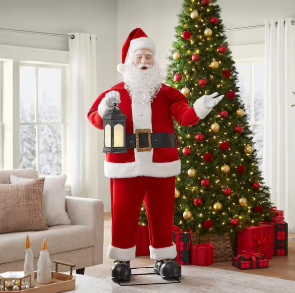 6.5 FT ANIMATED LED APP CONTROLLED SANTA CLAUS ANIMATRONIC CHRISTMAS DECORATION 6.5 FT ANIMATED LED APP CONTROLLED SANTA CLAUS ANIMATRONIC CHRISTMAS DECORATION