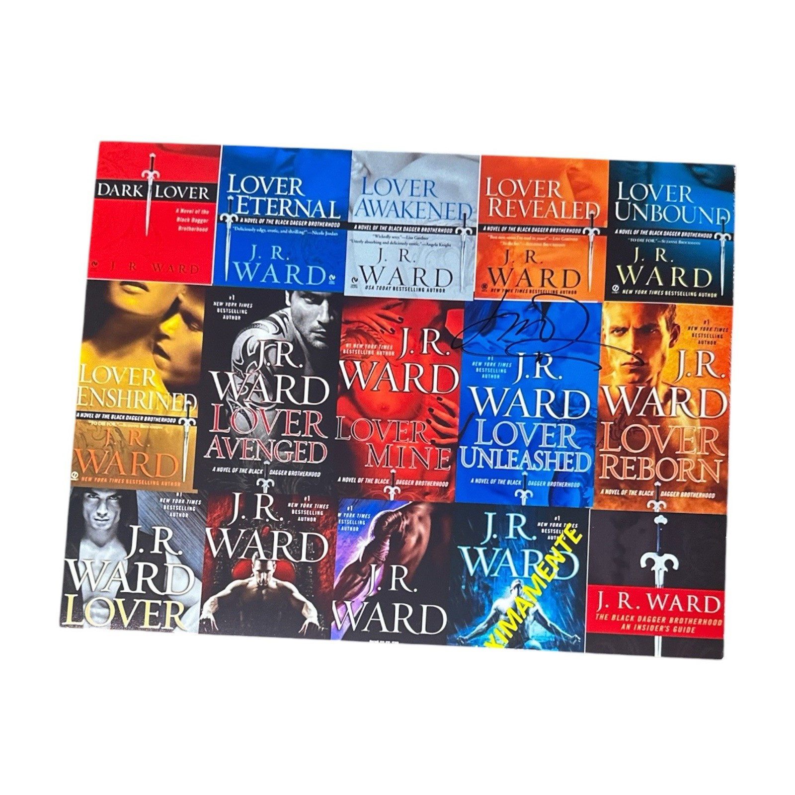 J.R. Ward Signed Autograph 8.5x11 Photo Black Dagger Book Series Author RARE