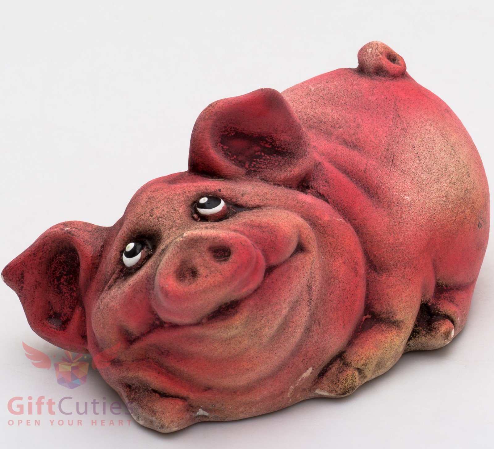 Plaster figurine Pig piglet souvenir handmade