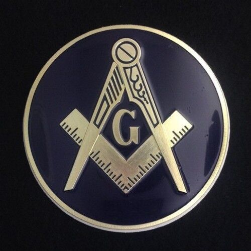 Masonic Car Auto Emblem (Dark Blue) MAE-2