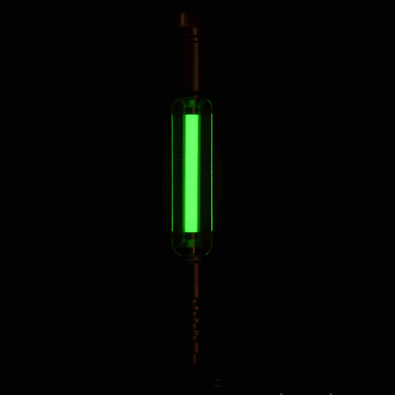 3x22.5mm Glass Night Luminous Tube  25 Years Lamp Tube w/ Titanium Enclosure 1pc