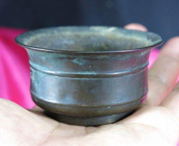 e Six antique bronze vessels, Edo period, metalwork / Esoteric Buddhism, goma