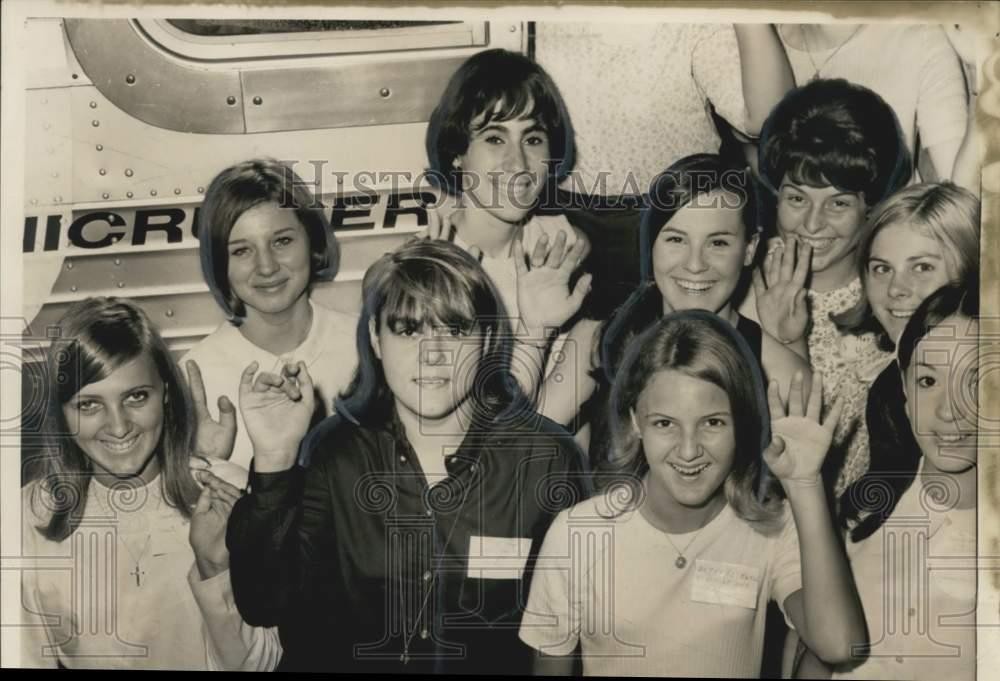 1966 Press Photo Pelican Girls State on the Louisiana State University campus