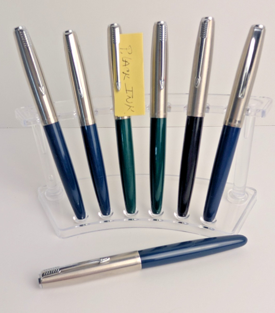 Vintage Parker 21 Fountain Pens Lot of 7 to Restore, Repair or for Parts