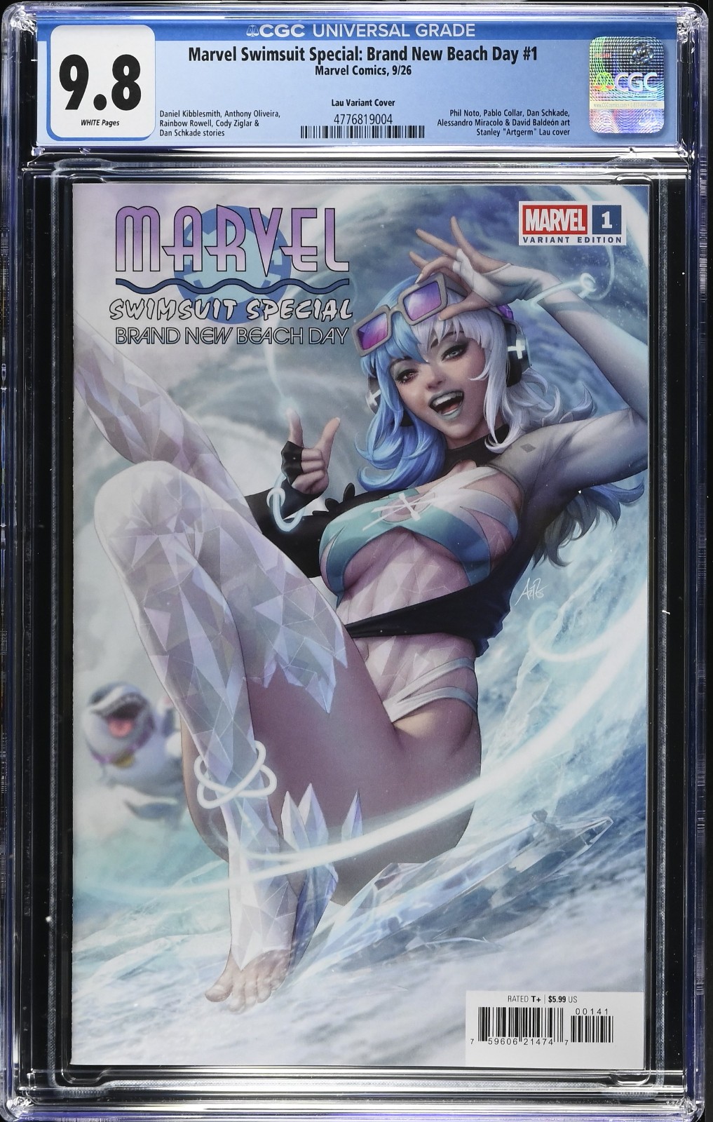 Marvel Rivals Luna Snow Swimsuit Special Stanley Artgerm Lau Variant CGC 9.8