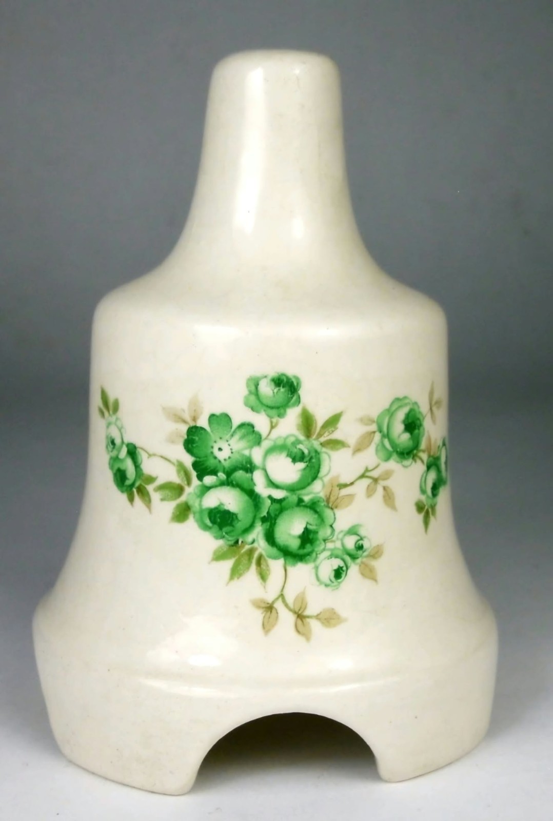 📌 Vintage Mid-Century English Ironstone Pie Vent / Pie Funnel – Green Floral