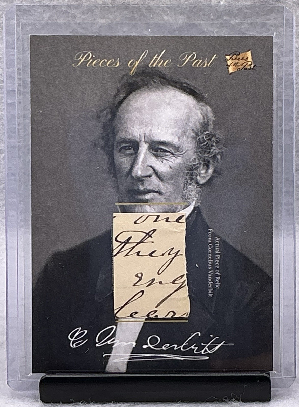 2018 Pieces Of The Past Hybrid Cornelius Vanderbilt Handwritten Document Relic