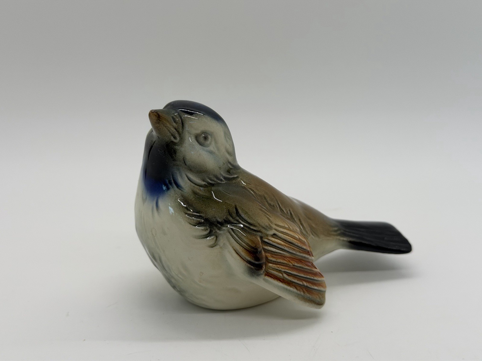 Vintage Goebel Porcelain Sparrow Bird Figurine Western Germany CV 72