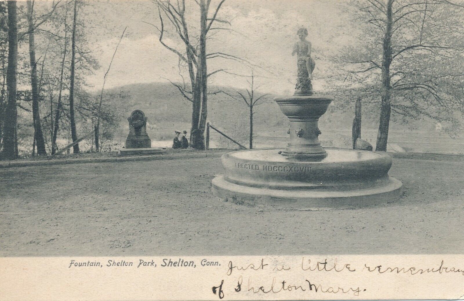 SHELTON CT – Shelton Park Fountain – udb – 1906