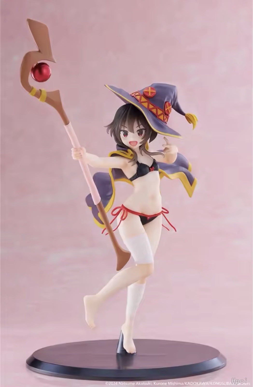 KonoSuba Megumin Swimsuit Figure 24cm God\'s Blessing PVC Anime Statue w/ Box