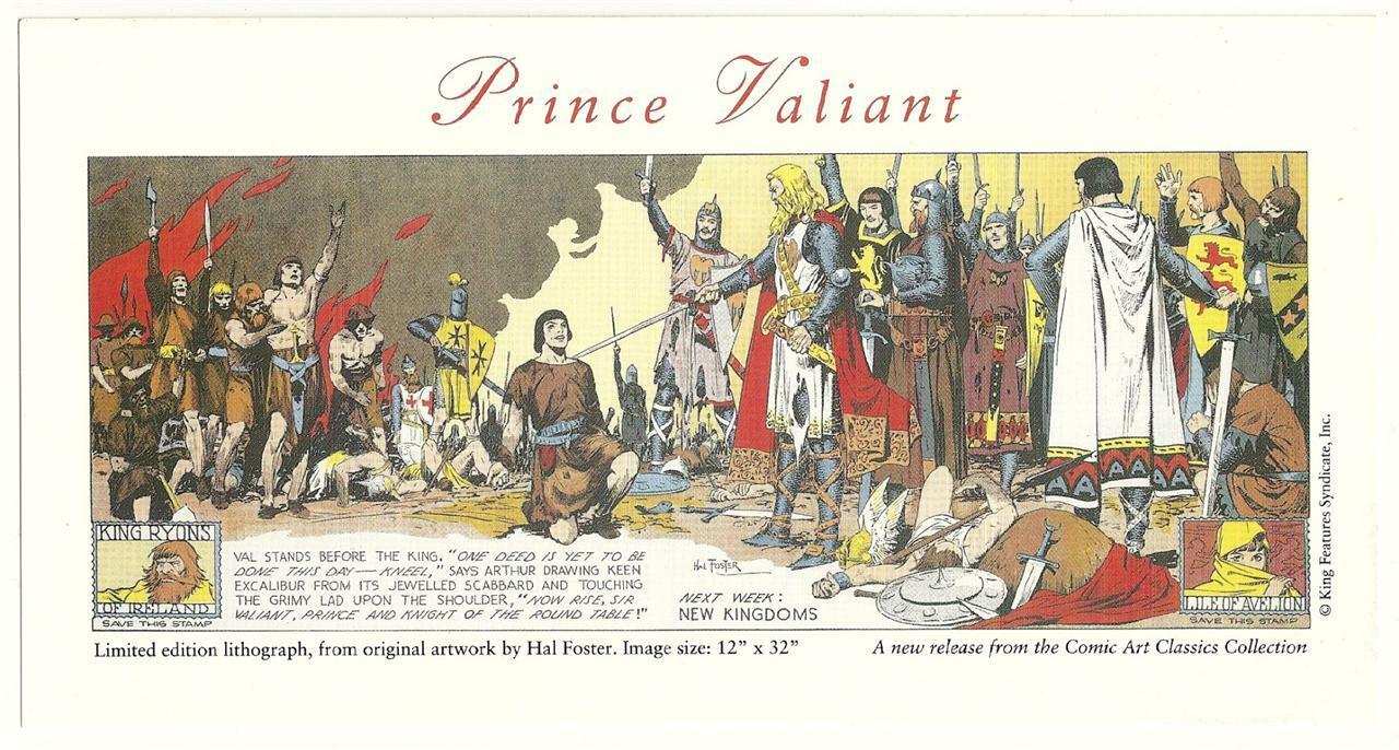Advertising Print of Ltd. Edition Litho of Prince Valiant From Artwork by Foster