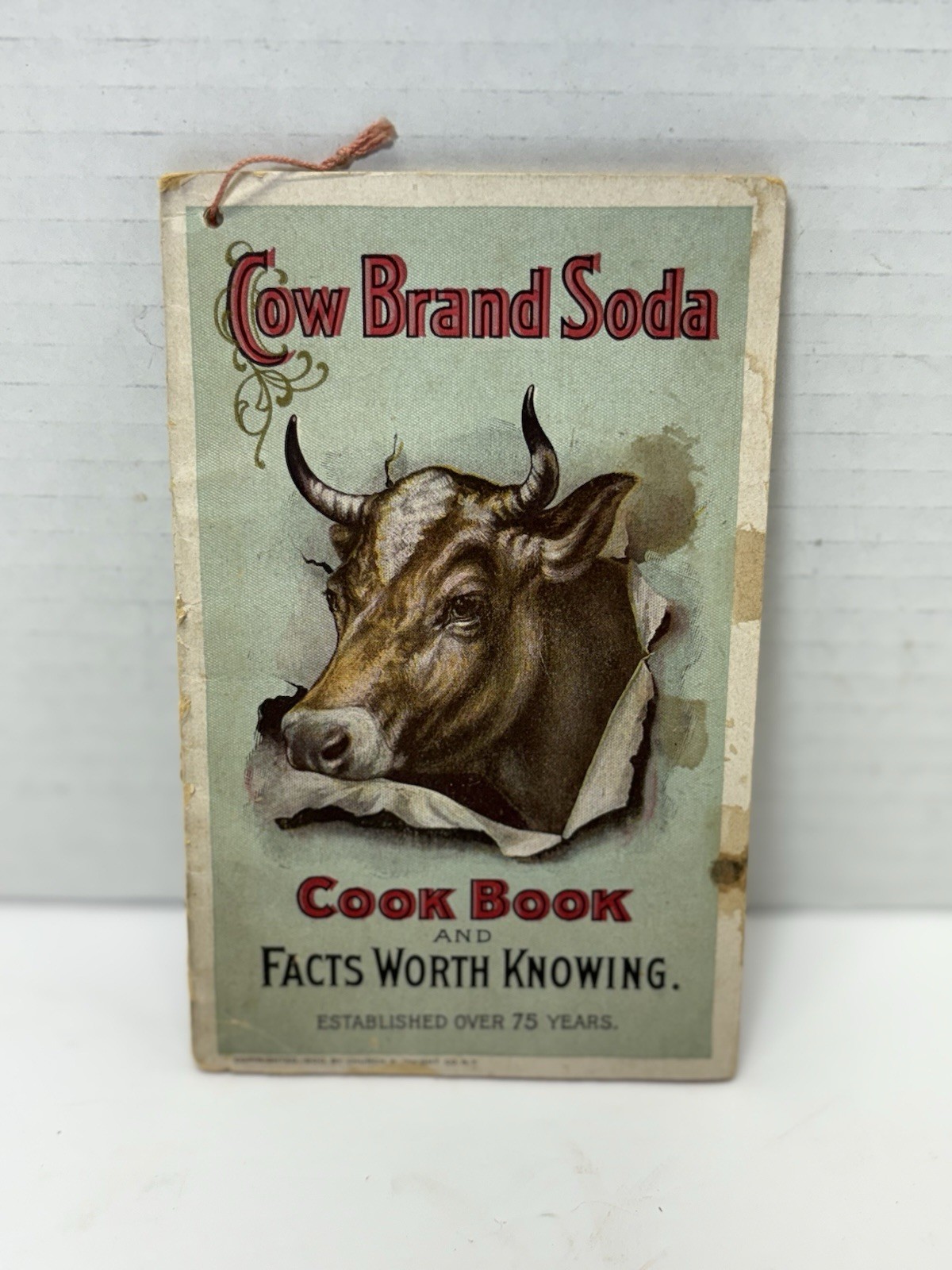 Dwight’s Cow Brand Baking Soda Cookbook/Facts 1900 Vintage Farmhouse Ephemera