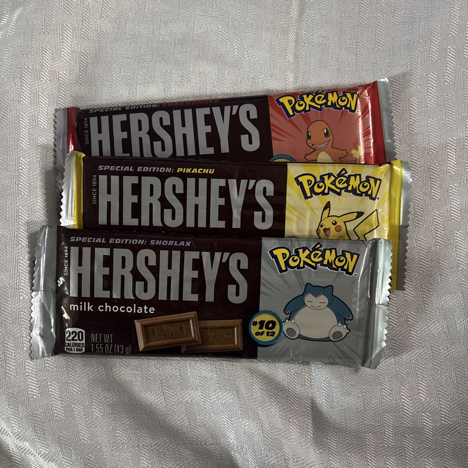 Special Edition Pokemon Hershey\'s Chocolate Bar 3 lot
