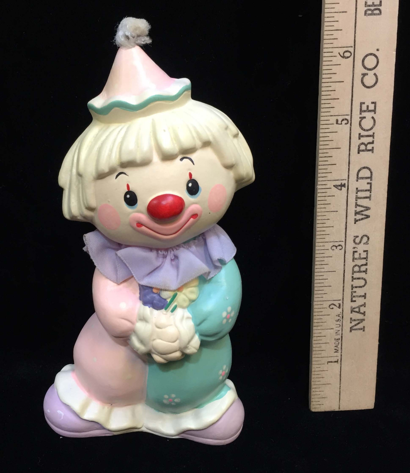 Clown Piggy Bank Enesco Pottery Ceramic Vintage 6\