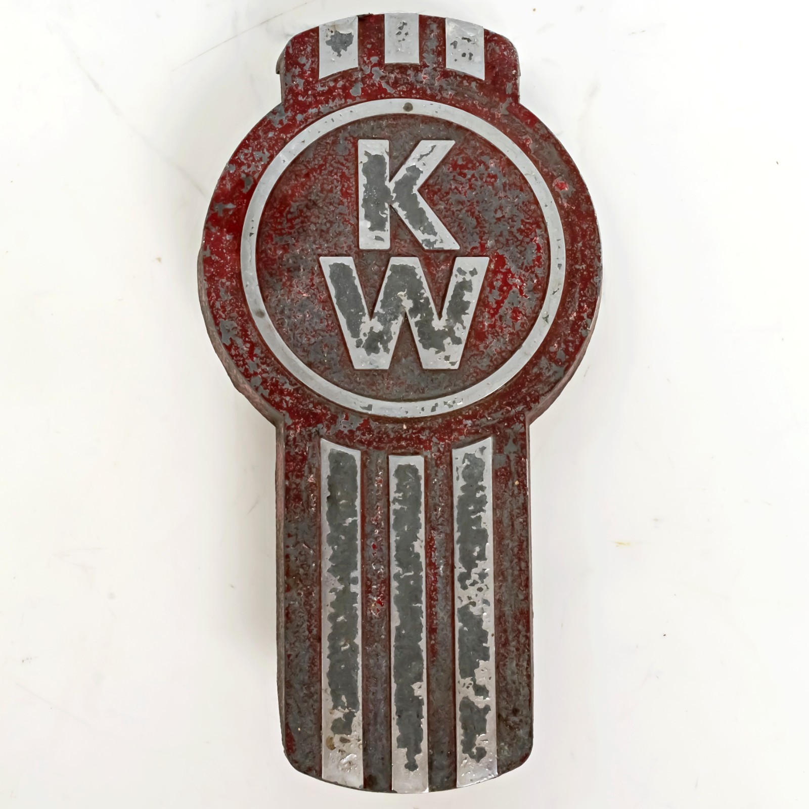 Vintage Original Kenworth KW Truck Tractor Hood Badge Emblem PT #170-26-G