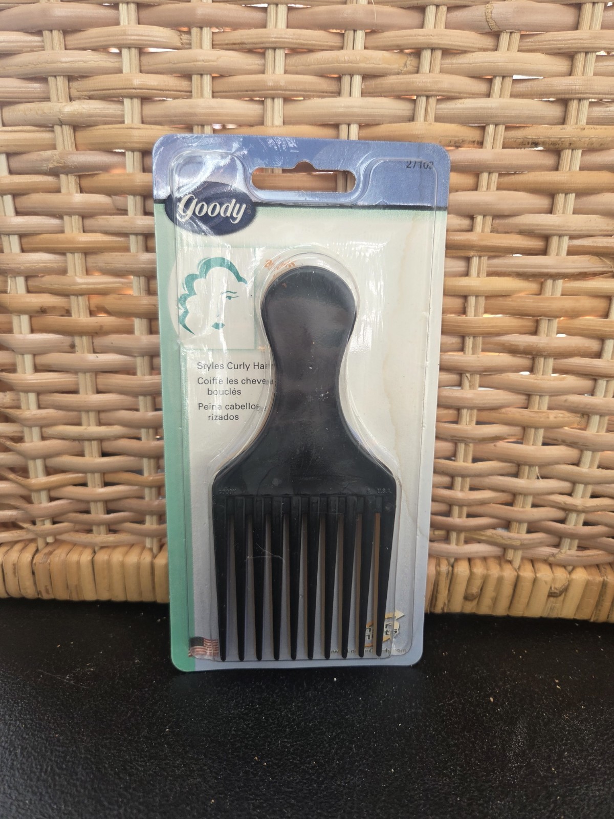 3 VTG Goody Hair Pick Lift Comb NIP Retro USA 2000 Style 27103