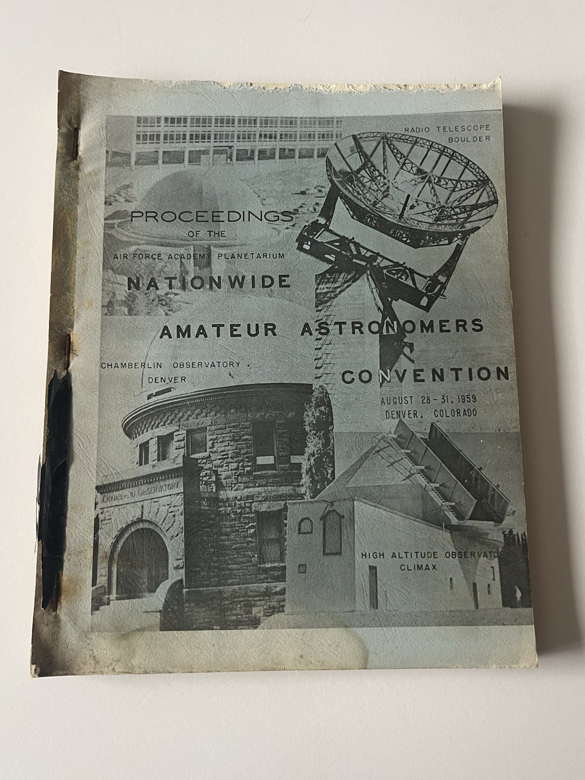 1959 Amateur Astronomers Convention Proceedings Denver - Thomas R. Cave Owned