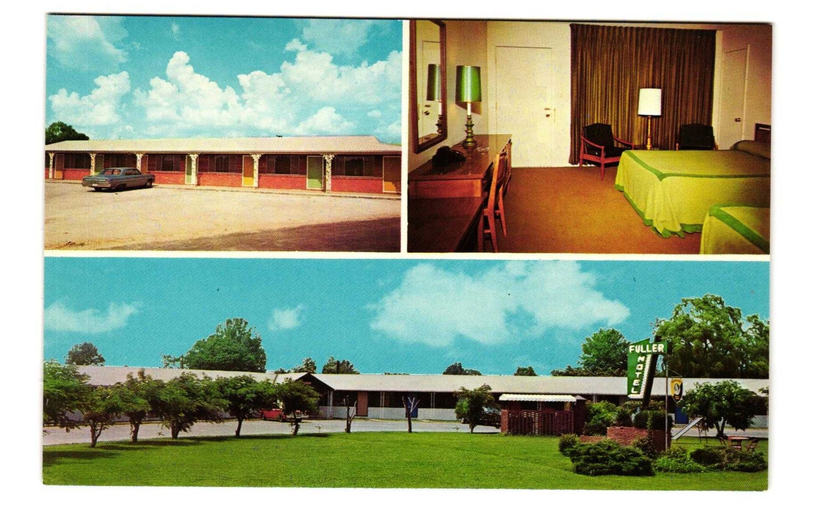 Fuller Motel, Brinkley AR vintage postcard Unposted