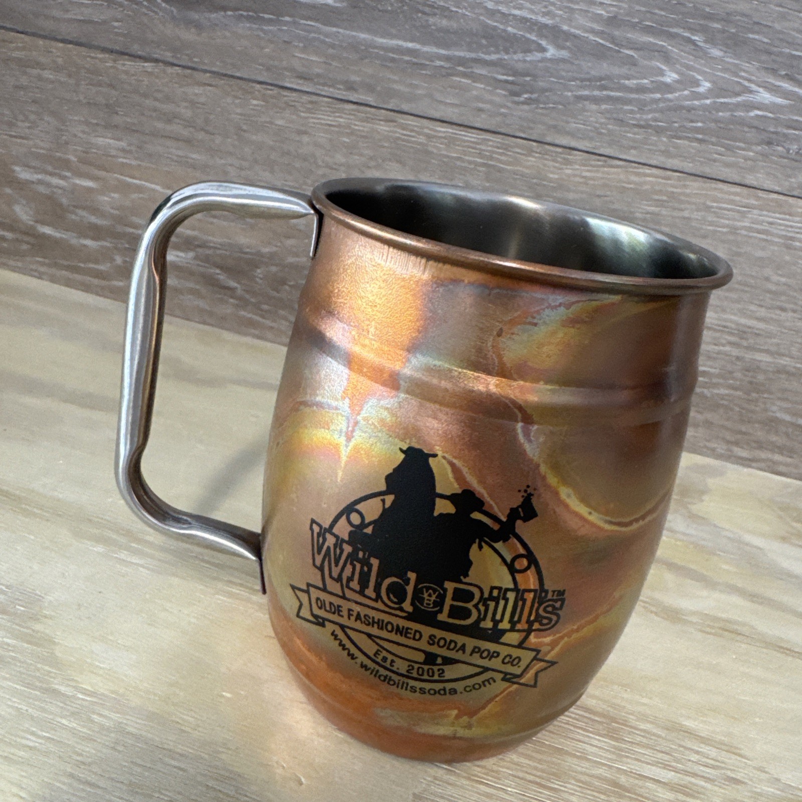 Wild Bill’s Old Fashioned Soda Pop Co. Good Guys Copper Mug NWT New Wild Bill’s Old Fashioned Soda Pop Co. Good Guys Copper Mug NWT New
