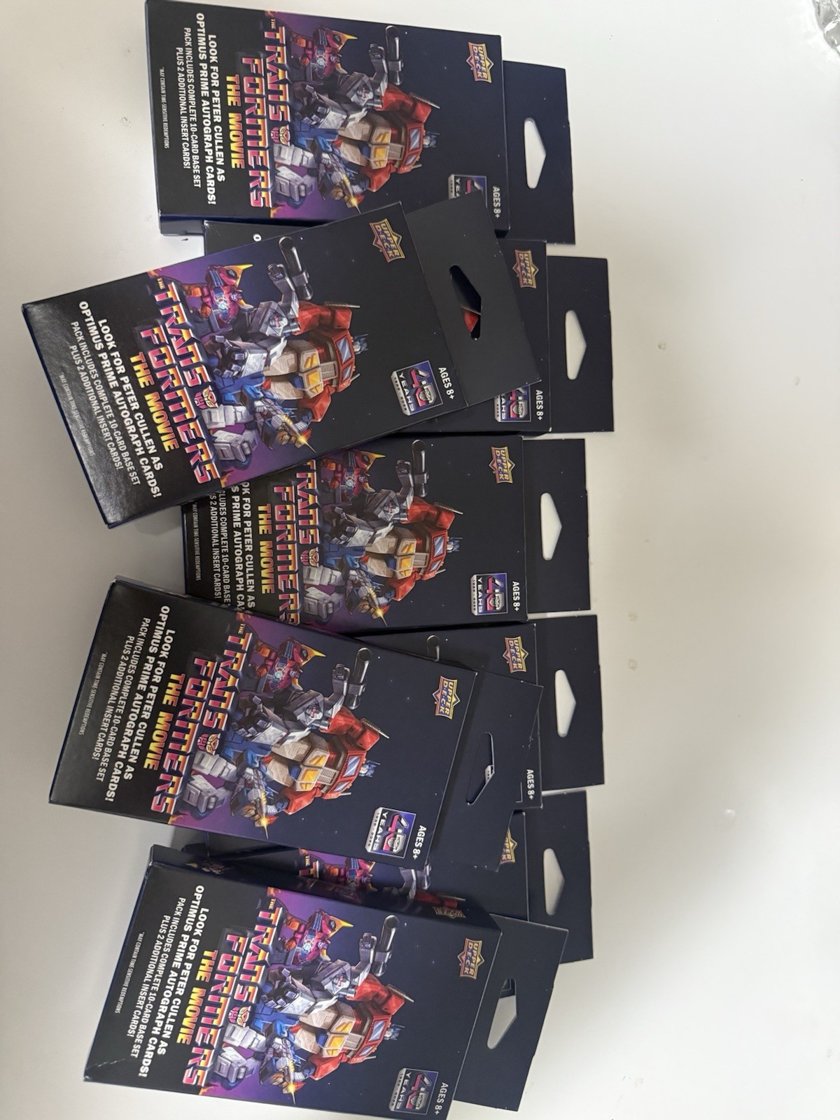 (8) 2026 Upper Deck Transformers The Movie Special Edition Hanger Boxes SEALED