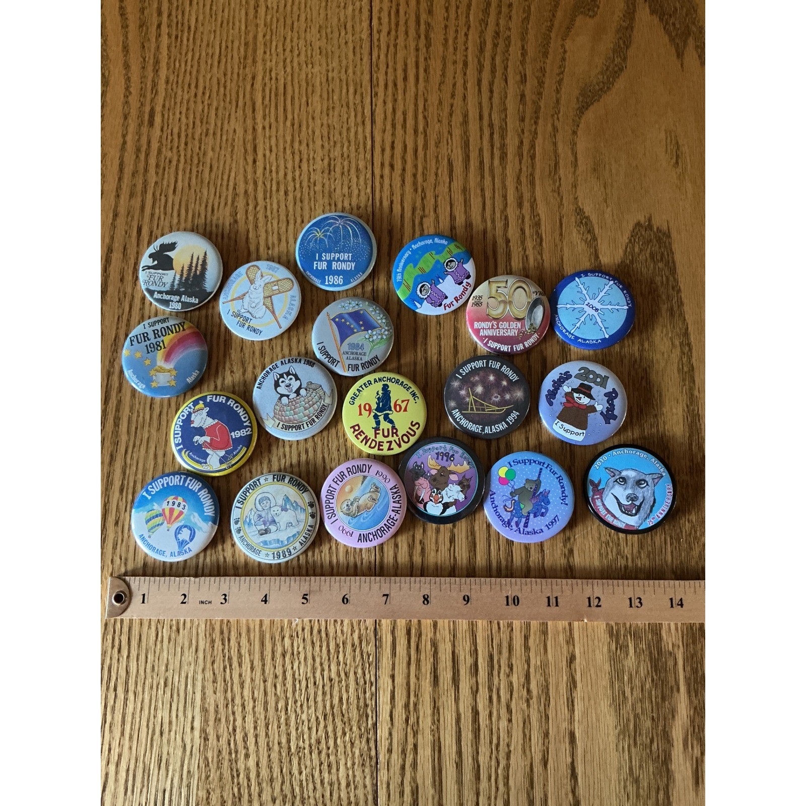 18pc Vintage Anchorage Alaska Fur Rendezvous Pinback Button Lot 1967-2010 Rondy 18pc Vintage Anchorage Alaska Fur Rendezvous Pinback Button Lot 1967-2010 Rondy