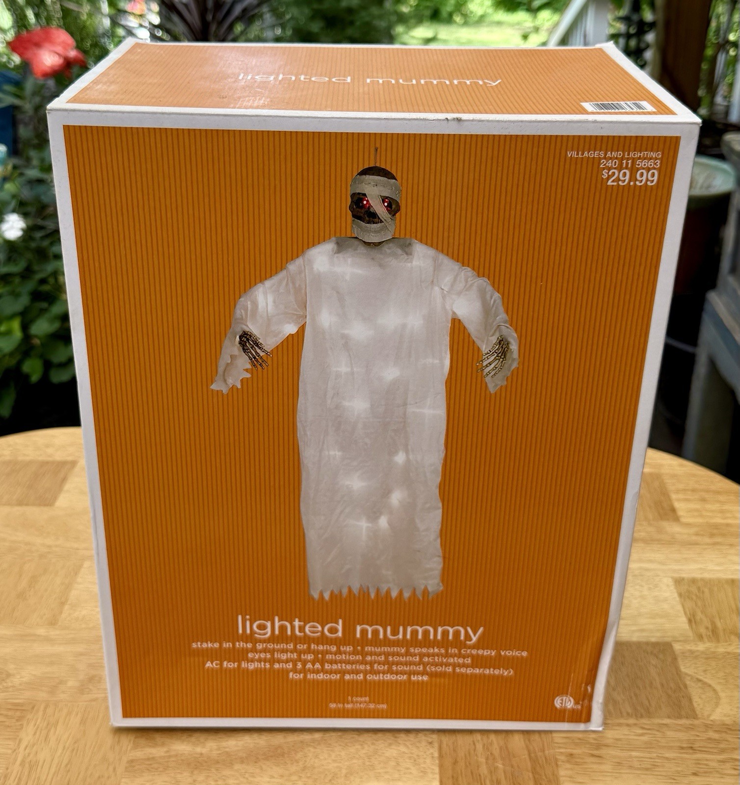 Gemmy Lighted Talking Mummy 2008/09 Rare Retired Halloween Animated Prop 58”