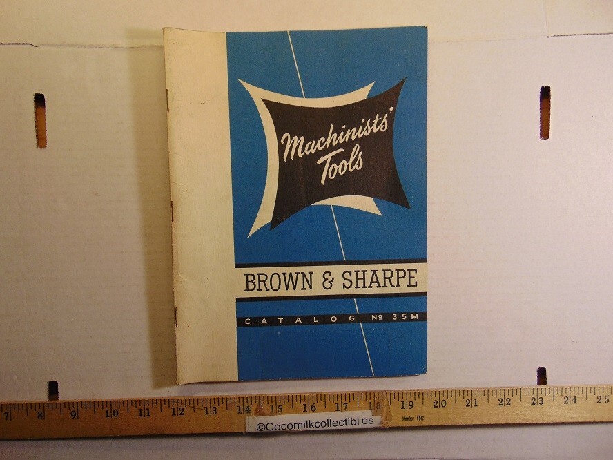 Vintage 1952 Brown & Sharpe Machinists Tools Catalog No.35M Providence RI