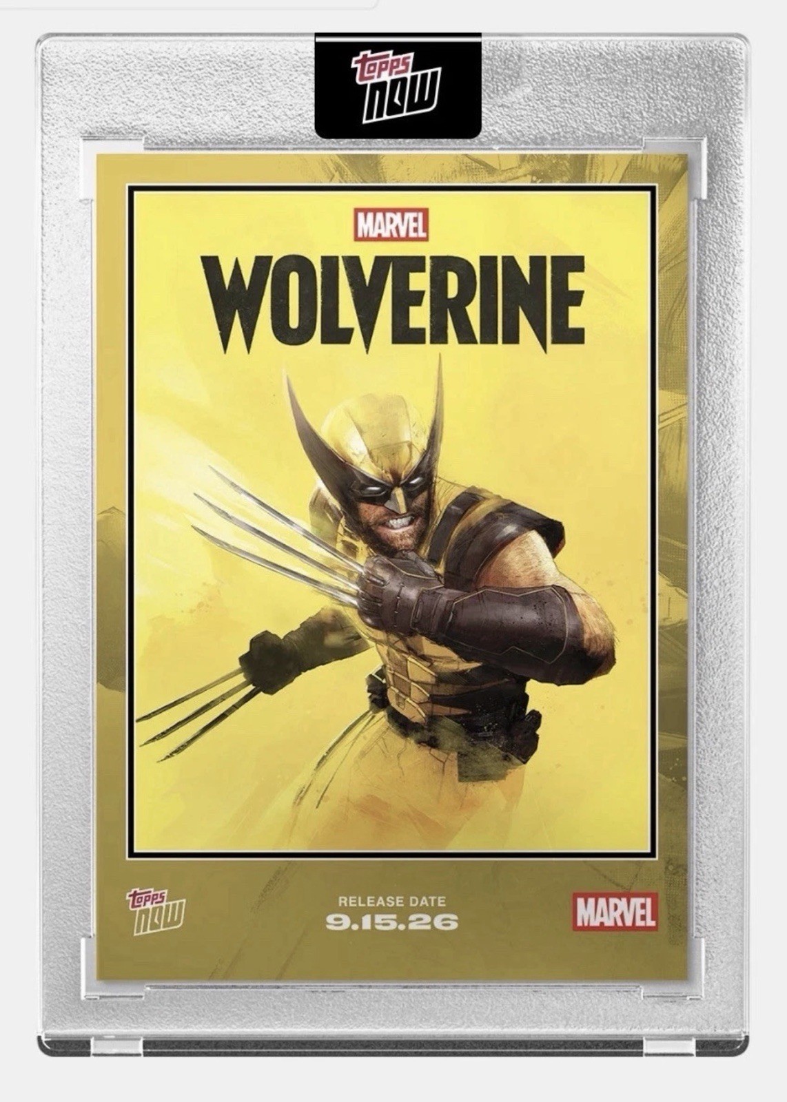 2026 Marvel Topps Now - WOLVERINE ( Logan) card #WOV1 - Encased