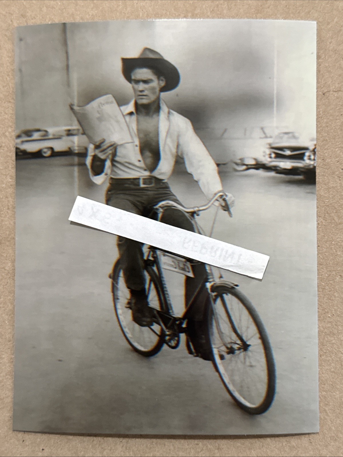 The RifleMan-Behind The Scenes- Chuck Connors ￼￼￼….4 X 5. Photo…