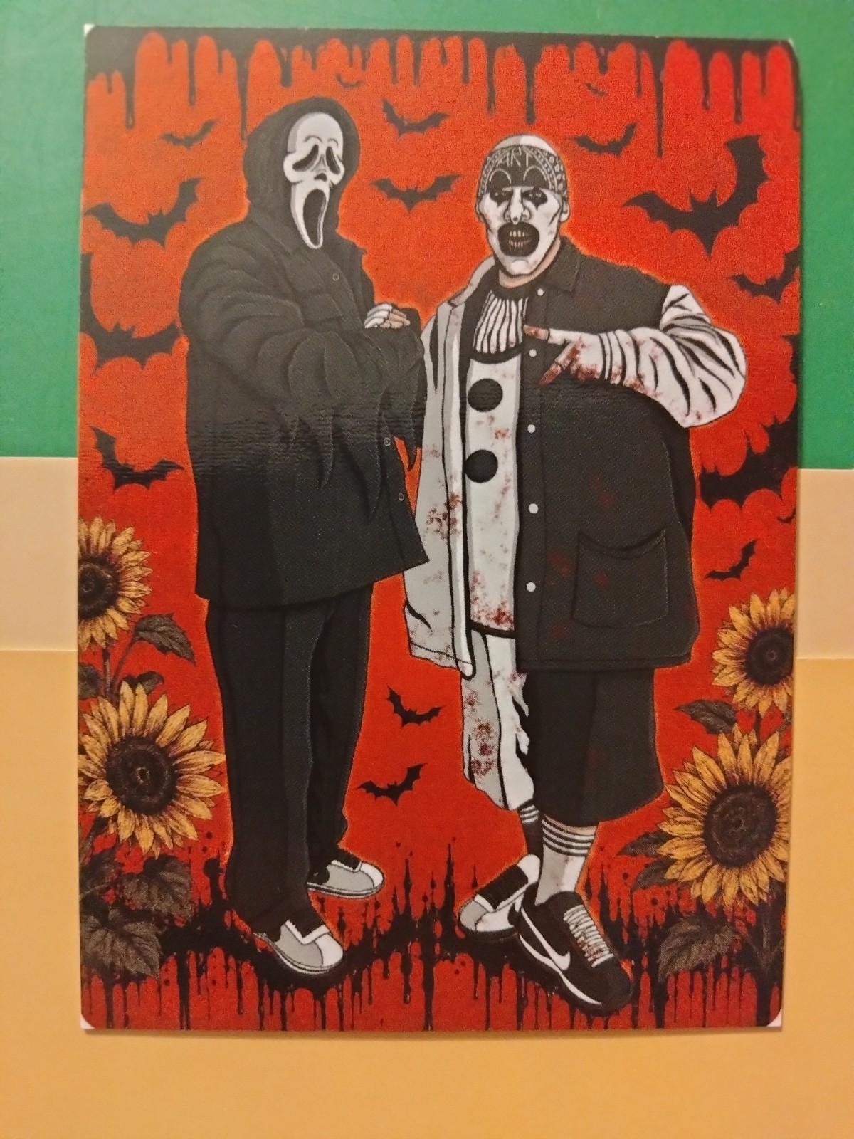 2025 Ghostface & Art the Clown horror MASHUP (art card) C$G Customs 2025 Ghostface & Art the Clown horror MASHUP (art card) C$G Customs
