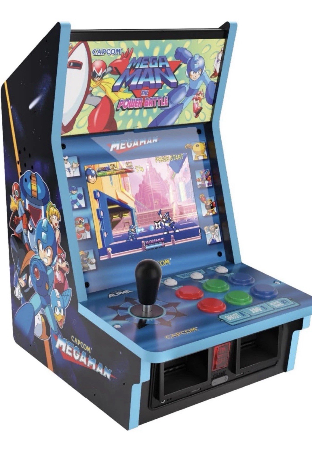 Evercade Alpha Mega Man Edition Bartop Arcade 6 Built-in Capcom Games