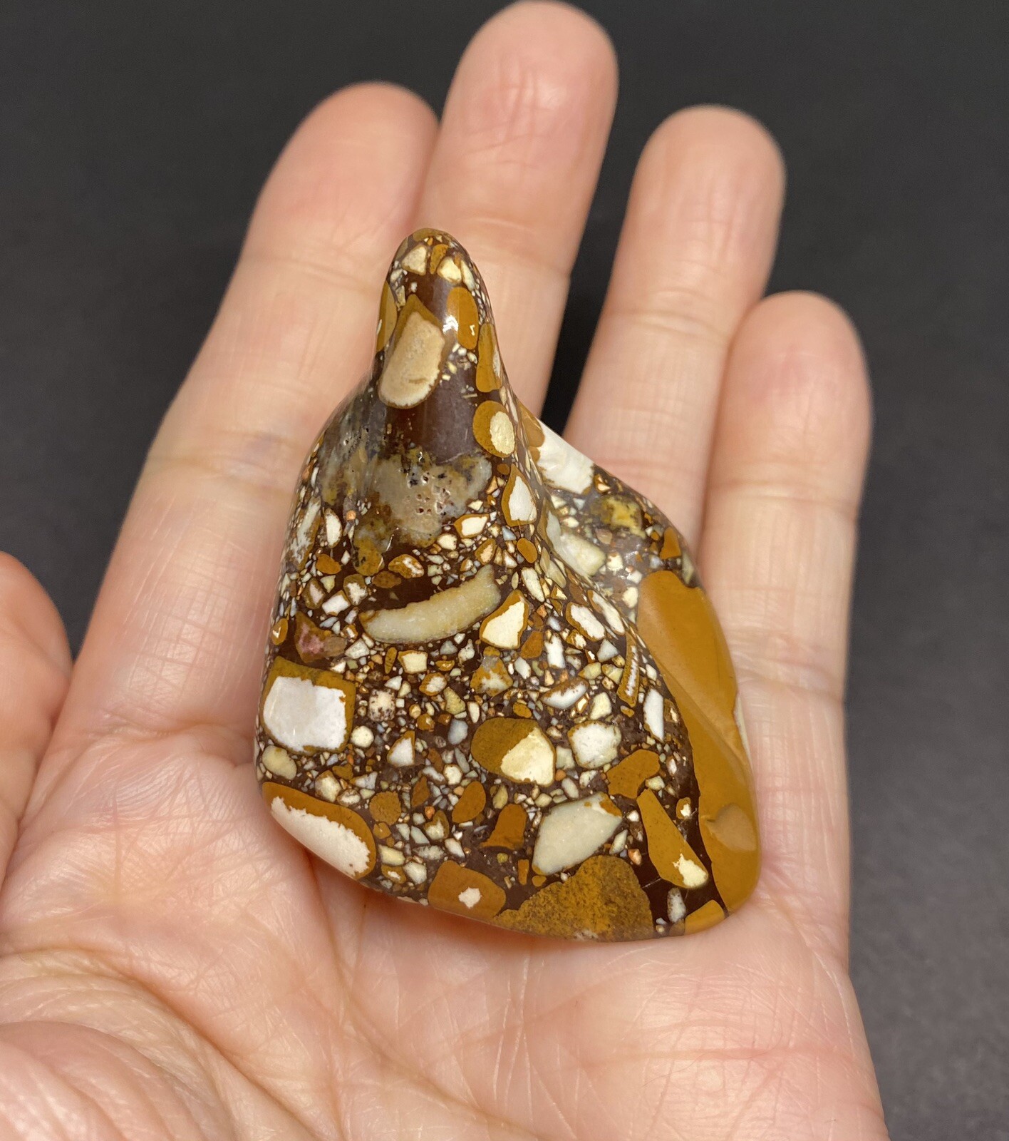 Puddingstone Jasper (Moonshine Conglomerate) Stone 48g RARE Puddingstone Jasper (Moonshine Conglomerate) Stone 48g RARE