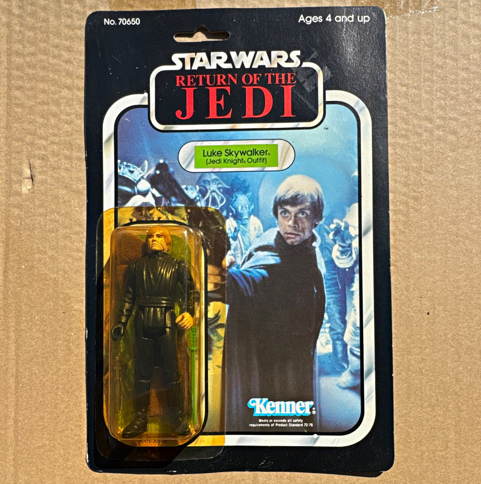 Star Wars ROTJ Luke Skywalker Jedi Outfit Vintage MOC 77 back High Quality