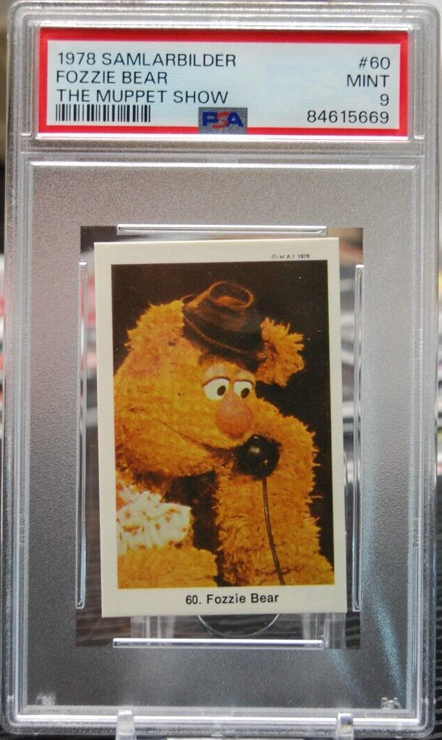 1978 Swedish Samlarbilder The Muppet Show Fozzie Bear #60 PSA 9