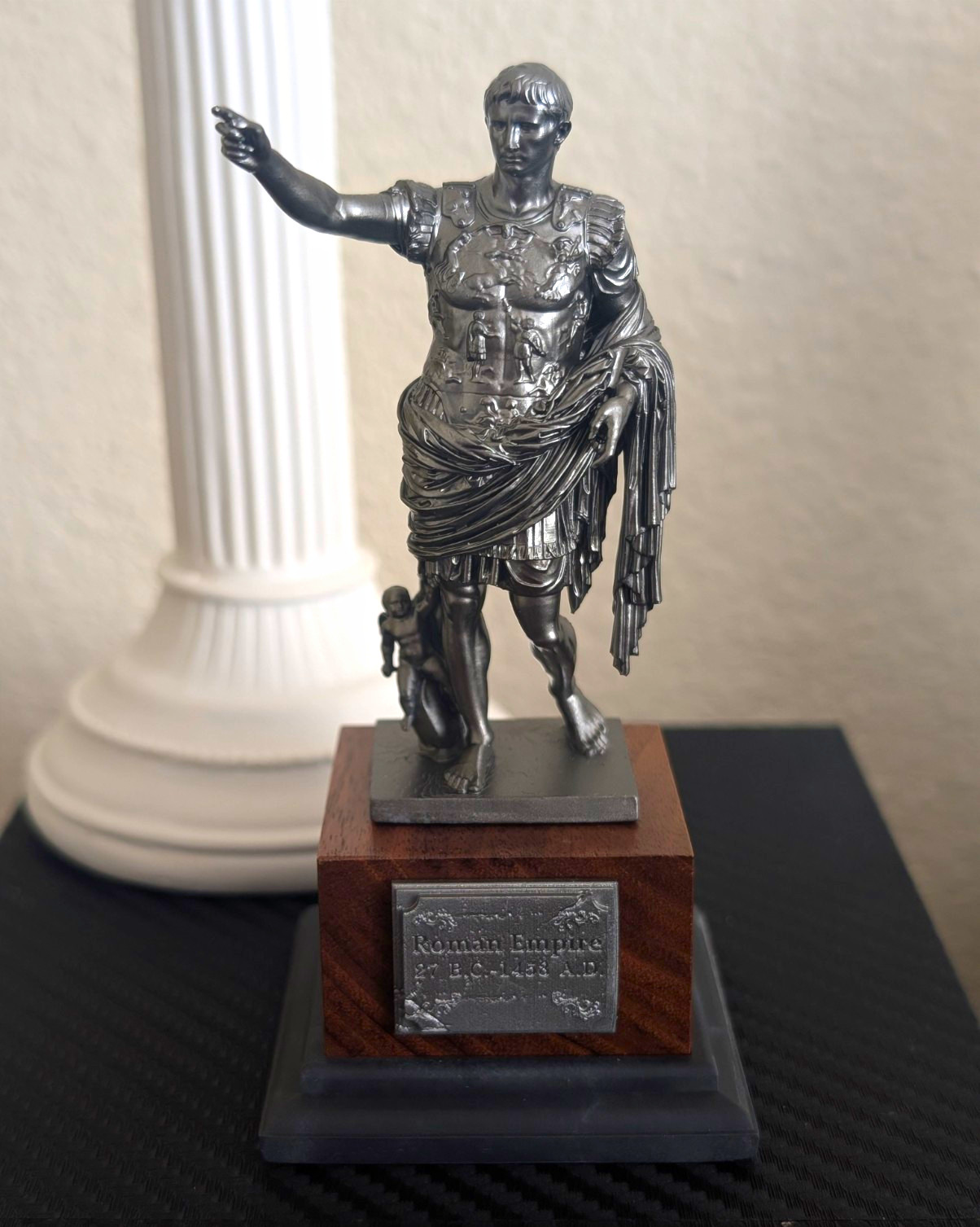 Roman Emperor Augustus Caesar Figurine Statue Decoration