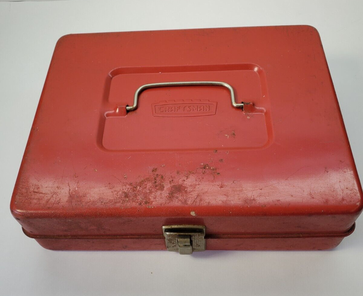 Vintage Craftsman Metal Tool Storage Box, Originally For Sears Propane Torch Kit
