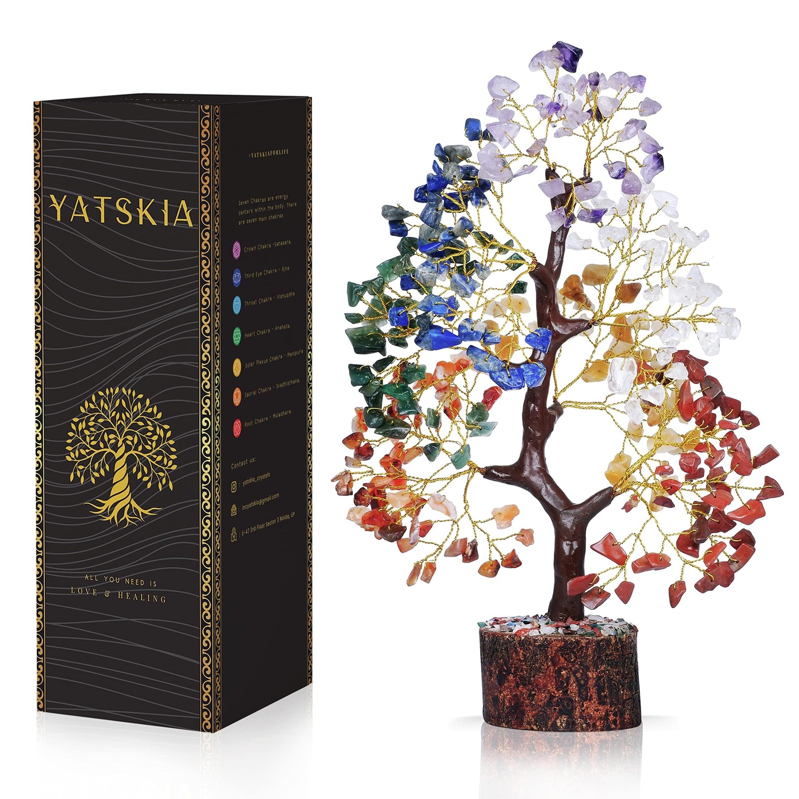 YATSKIA 7 Chakra Tree of Life - Crystals and Healing Stones | Birthday Gifts ... YATSKIA 7 Chakra Tree of Life - Crystals and Healing Stones | Birthday Gifts ...