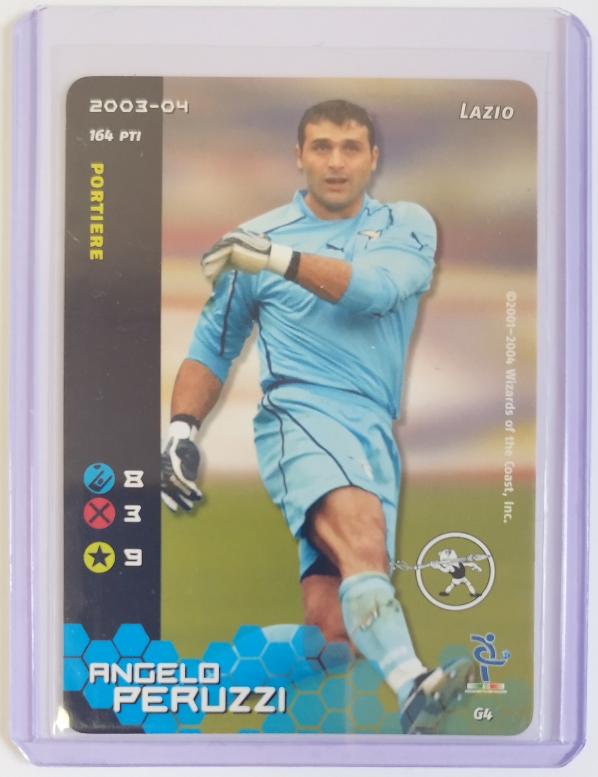 Football Champions 2003-04 Angelo Peruzzi G4 Guerin Sportivo Promo Card Football Champions 2003-04 Angelo Peruzzi G4 Guerin Sportivo Promo Card