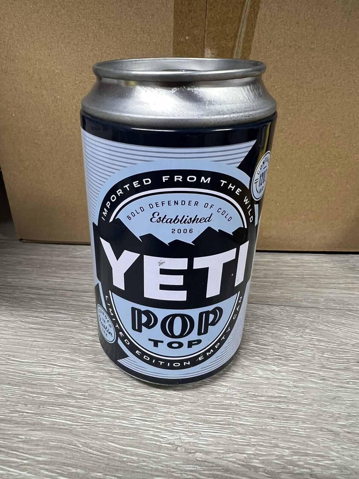 YETI Pop Top Can - Limited Edition White/Blue 12 Oz Air Can